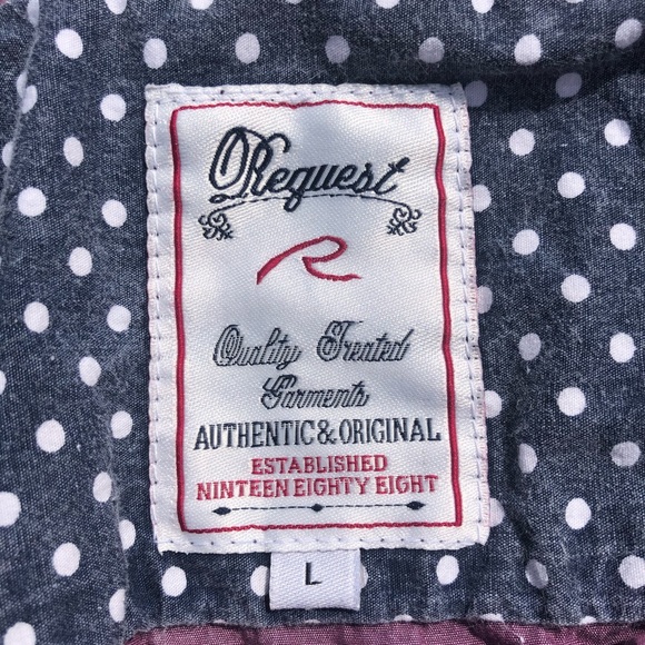 Request Purple Button Up size Large - Picture 6 of 8